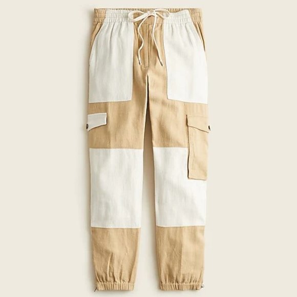 J. Crew Tie-waist linen-blend cargo pant 16 - Picture 5 of 8